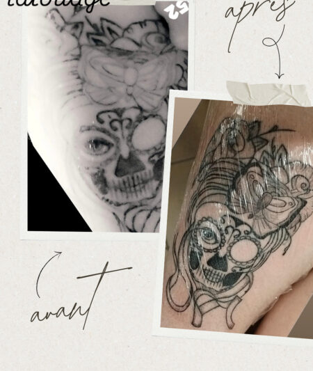 Post Instagram Avant Après Cosmétique Beauté Collage Photo Beige Minimaliste - 1